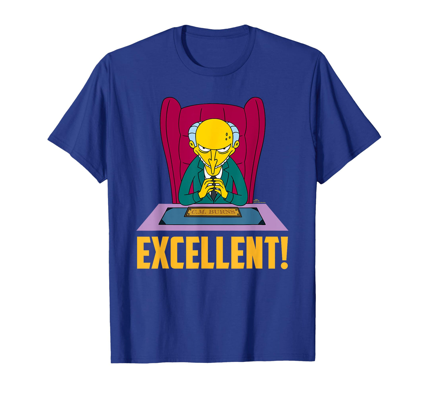 The Simpsons Mr. Burns at Desk Excellent T-Shirt