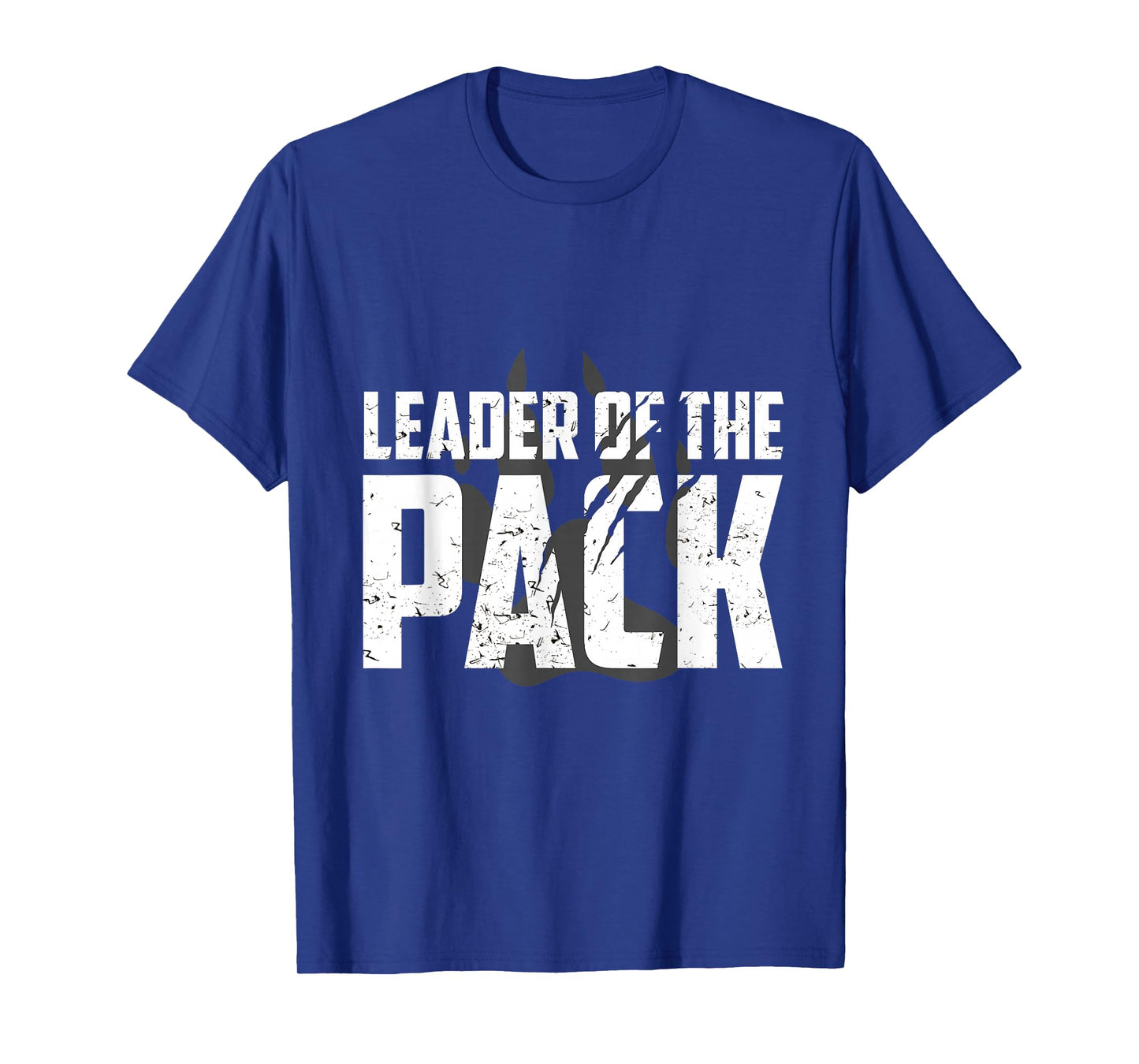 Wolf Pack Gift Design | Leader of The Pack Paw Print Design T-Shirt