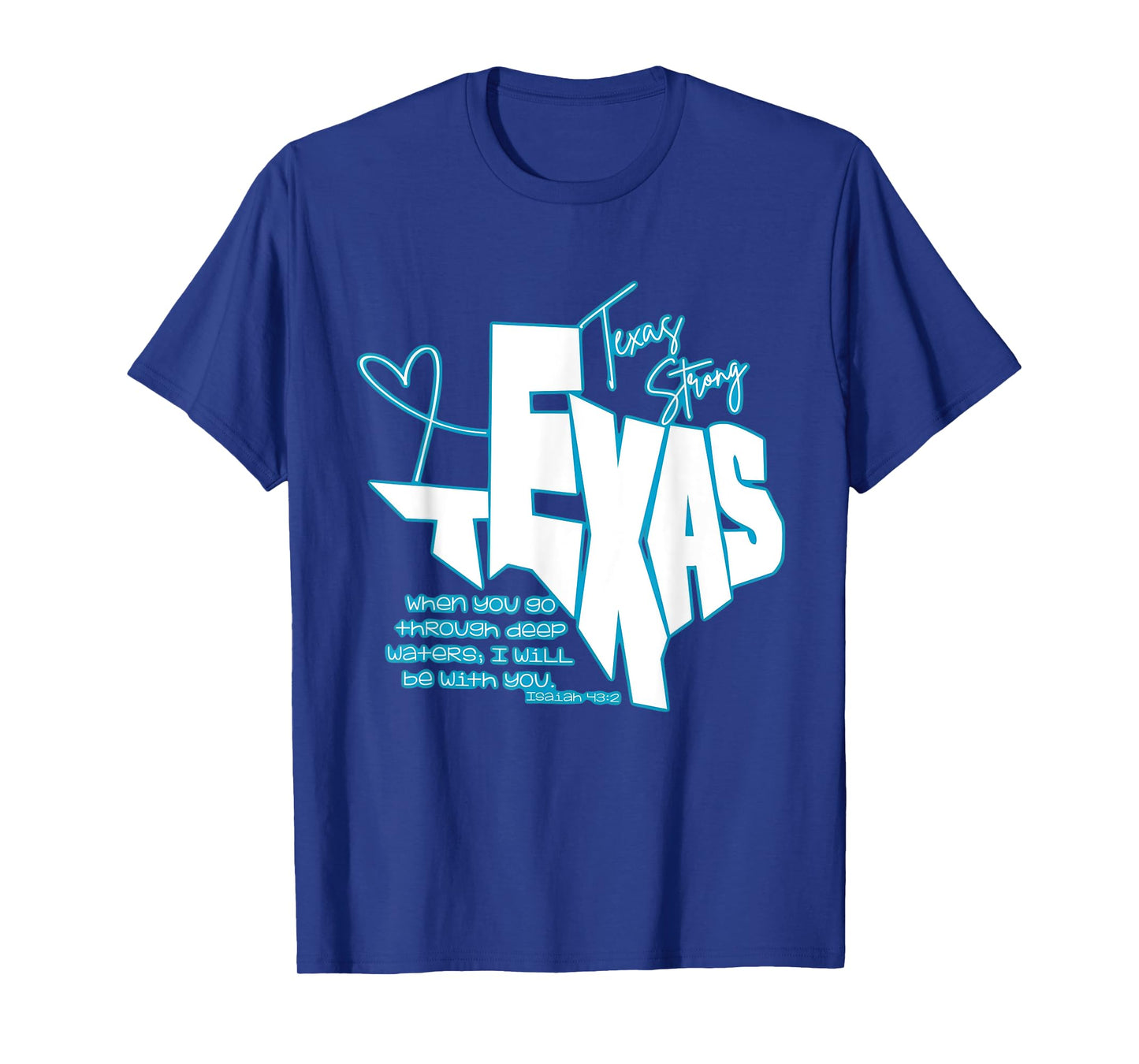 When you go through deep waters, I will be with you. T-Shirt
