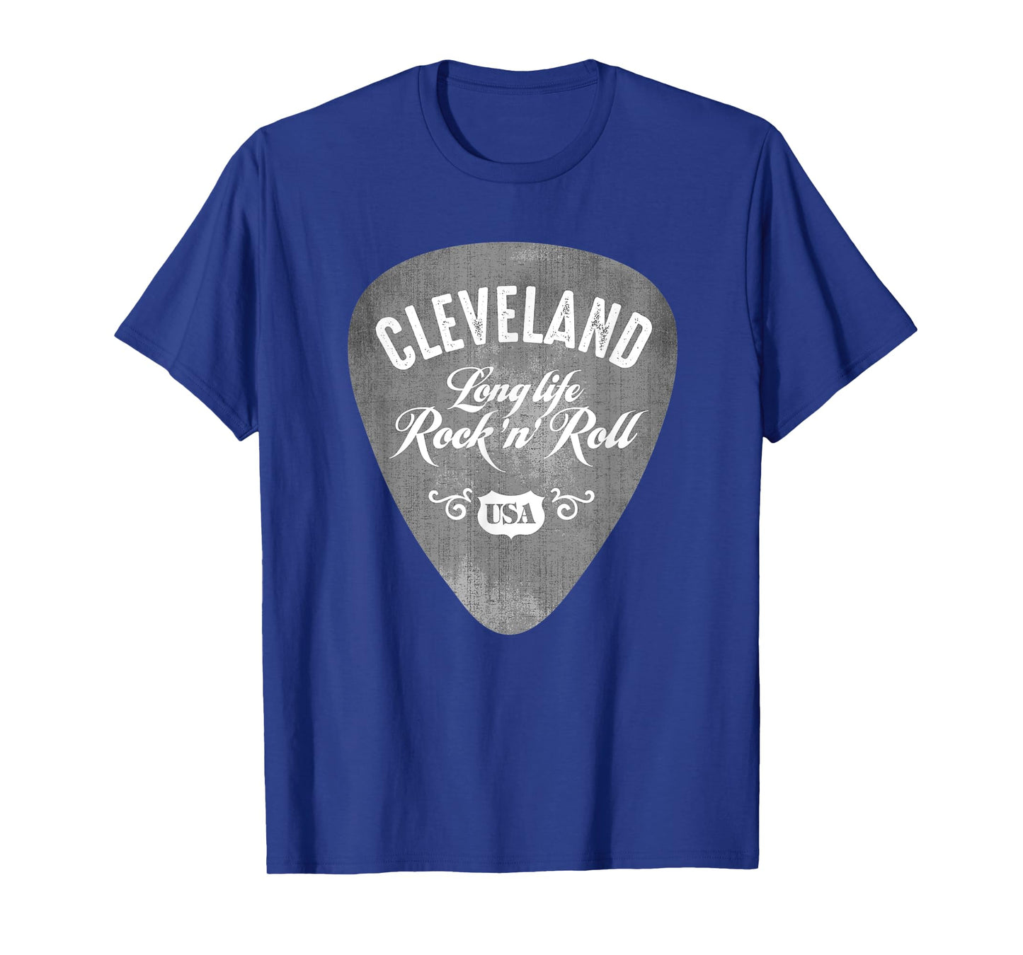 Cleveland Rock And Roll USA Guitar Pick Vintage T-Shirt