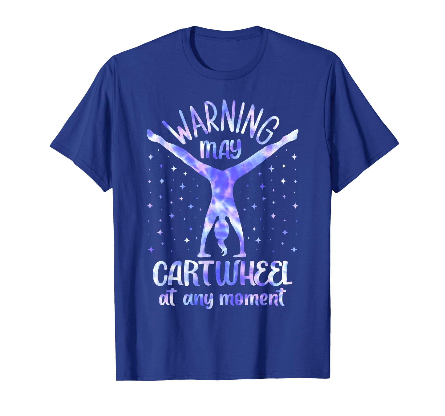 Cartwheel Gymnast Girl Tie Dye Gymnastic Girl Tumbling T-Shirt