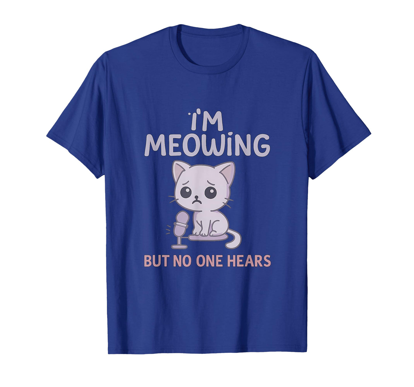 Funny Cat Whisperer Meowing Kitten Graphic T-Shirt