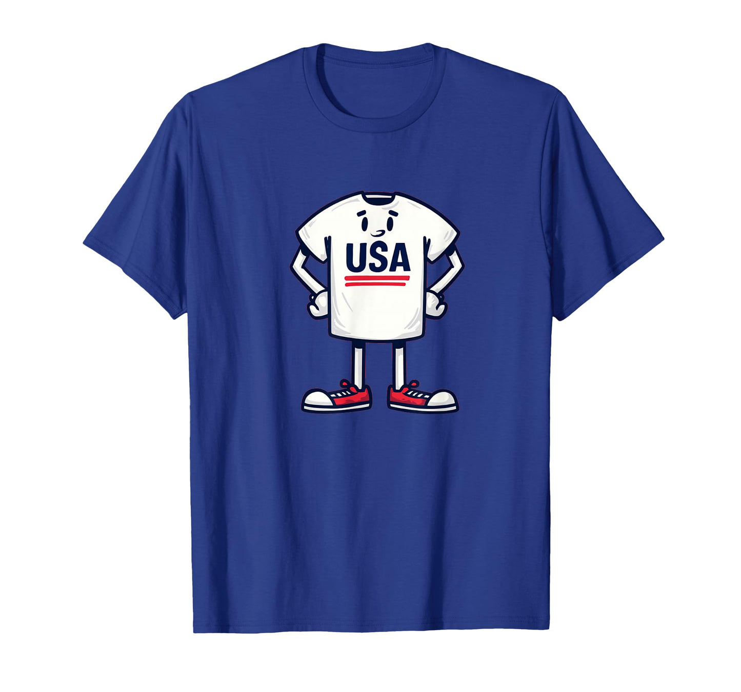 Awesome White Clothe Guy with USA T-Shirt