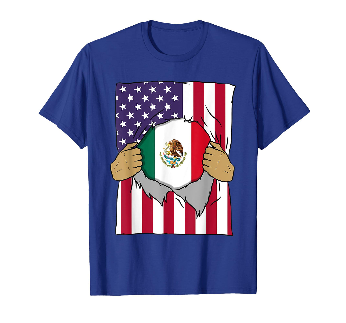 Mexico Flag Blood Inside Me Home Pride Mexican American Gift T-Shirt