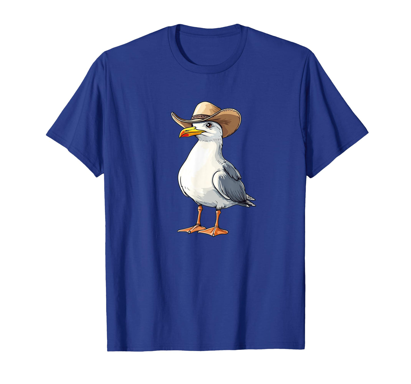 Funny Seagull with Cowboy Hat Costume for Rodeo Lovers T-Shirt