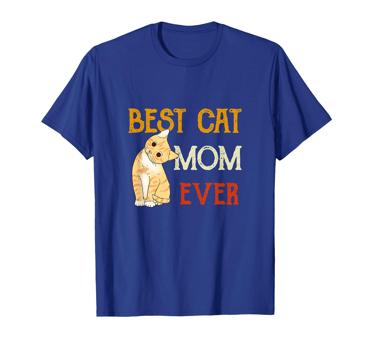 Vintage cat Best cat mom Ever Meow with My cat Funny Kitty T-Shirt