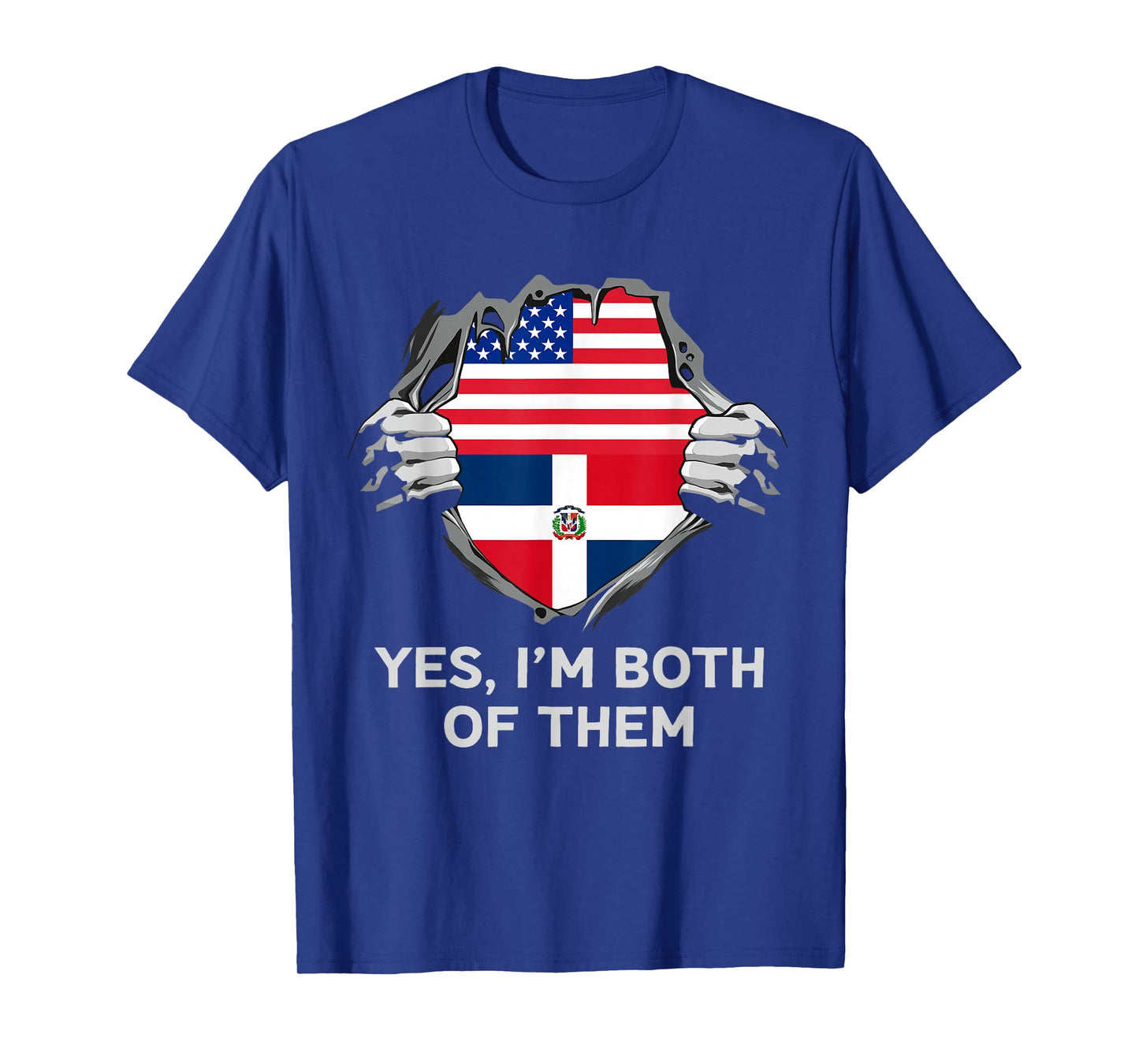 Half American Half Dominican USA Dominican Republic Flag T-Shirt