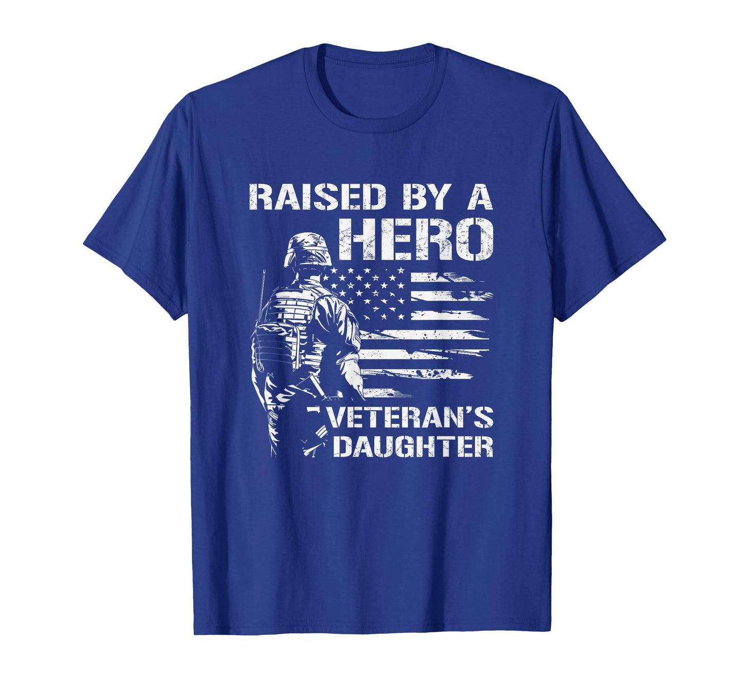Raised By A Hero Veterans Daughter Military Child Month T-Shirt