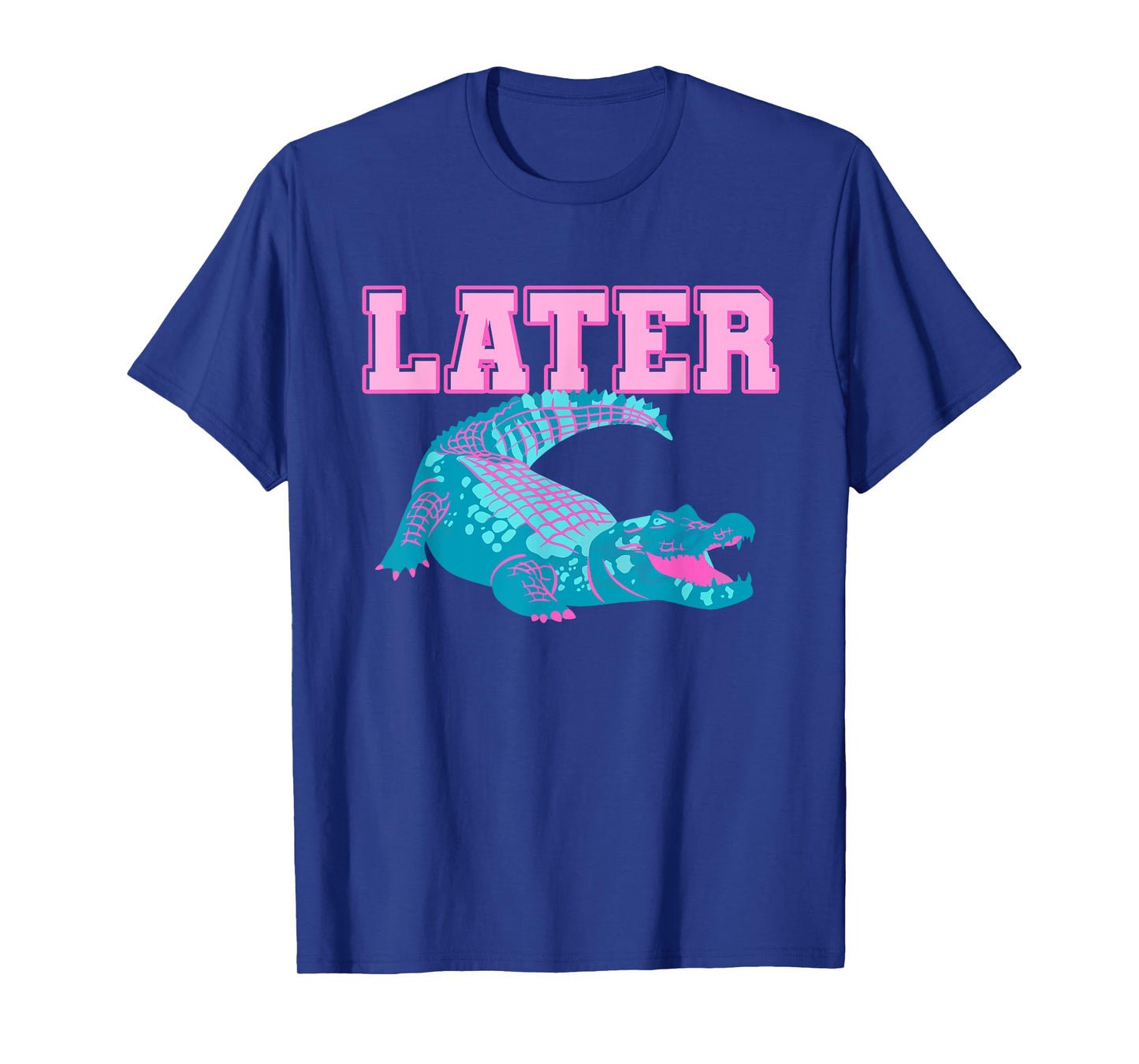 Funny Alligator Pun Later Gator Joke Saying Tee Mens Womens T-Shirt