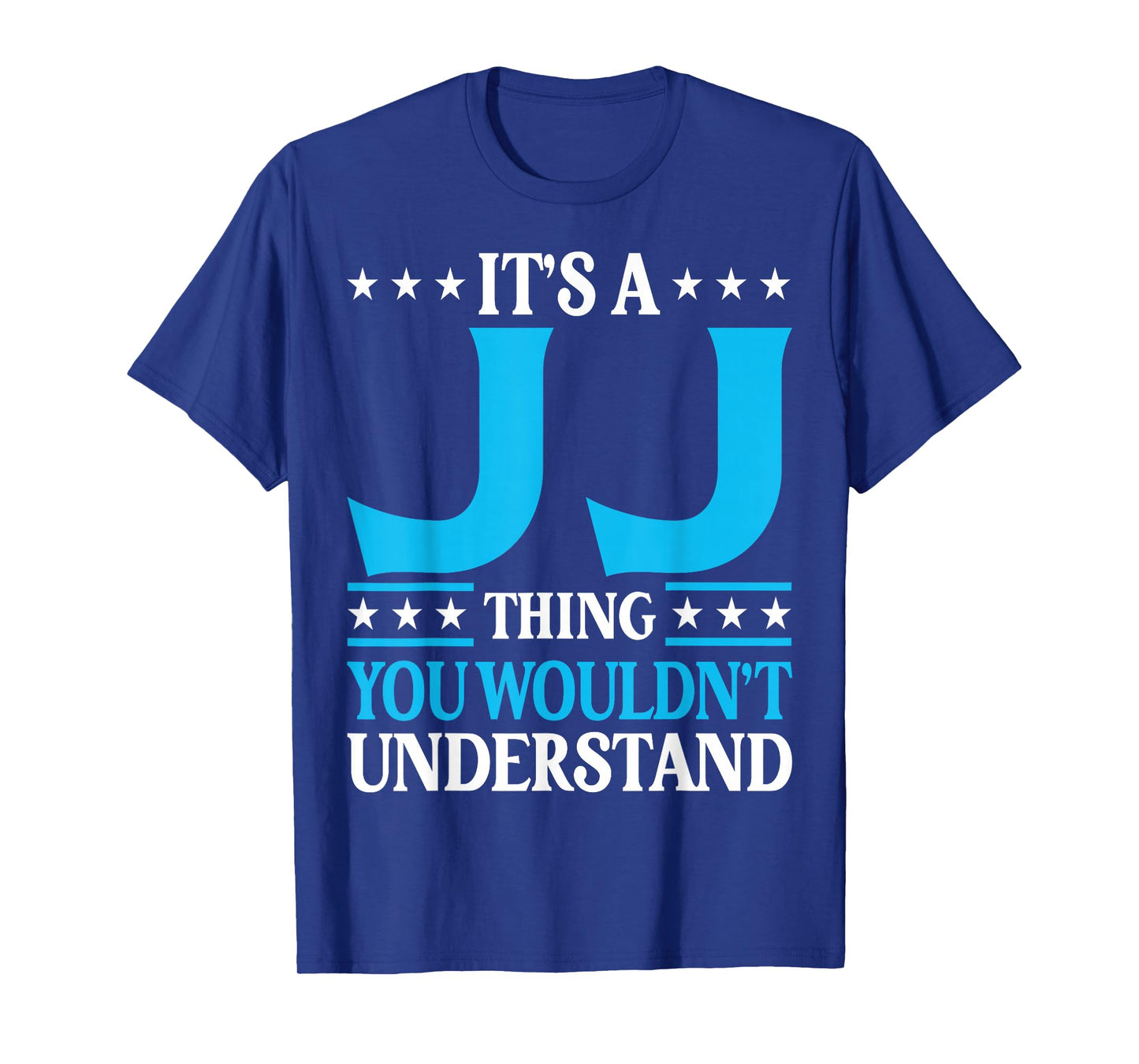 Jj Gifts Jj Tee Men Name Birthday Gifts - Unisex-Adults - Black - Small - Short Sleeve - T-Shirt - Modern Classic - Round Neck - Letter Print - Pull On