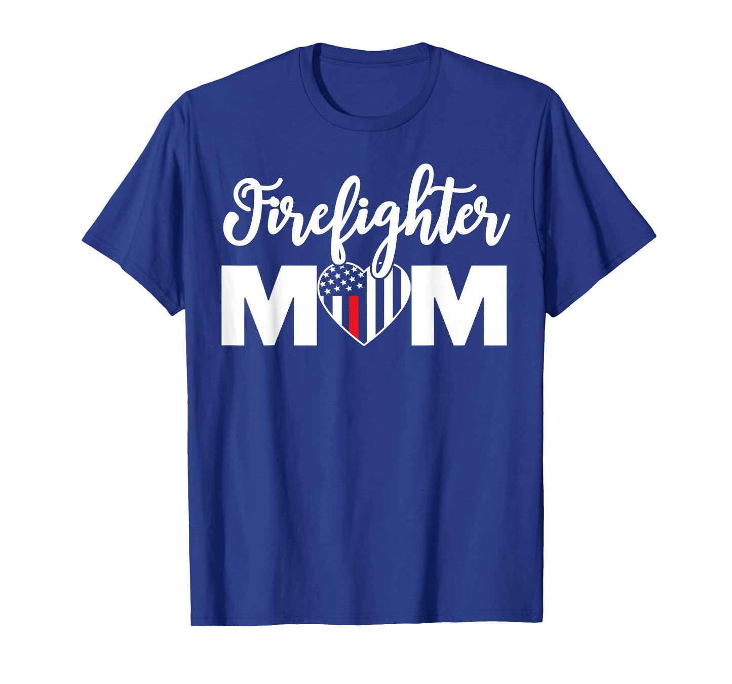 Firefighter Mom Shirt Proud Mother Design Thin Red Line T-Shirt