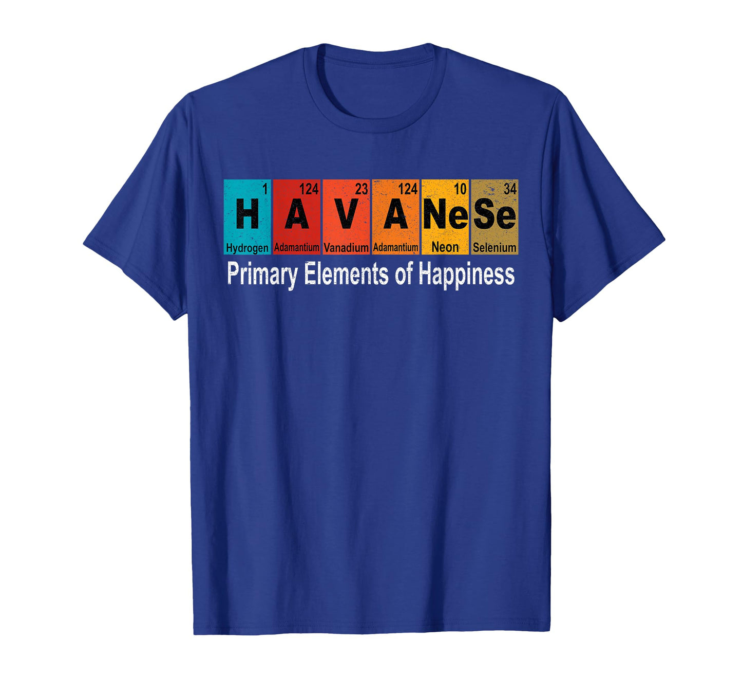 Vintage Havanese Dog Science Funny Periodic Table Pet Lover T-Shirt