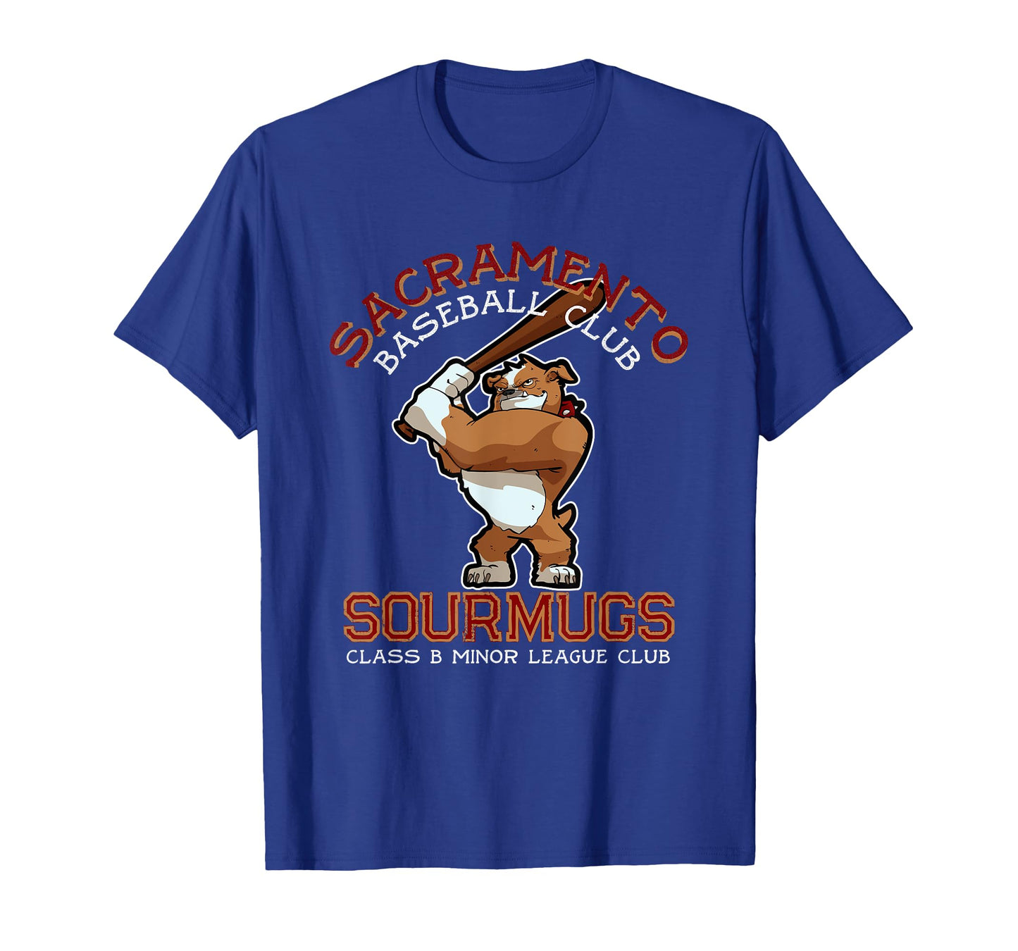 Sacramento Sourmugs Minor League Retro Baseball Team T-Shirt