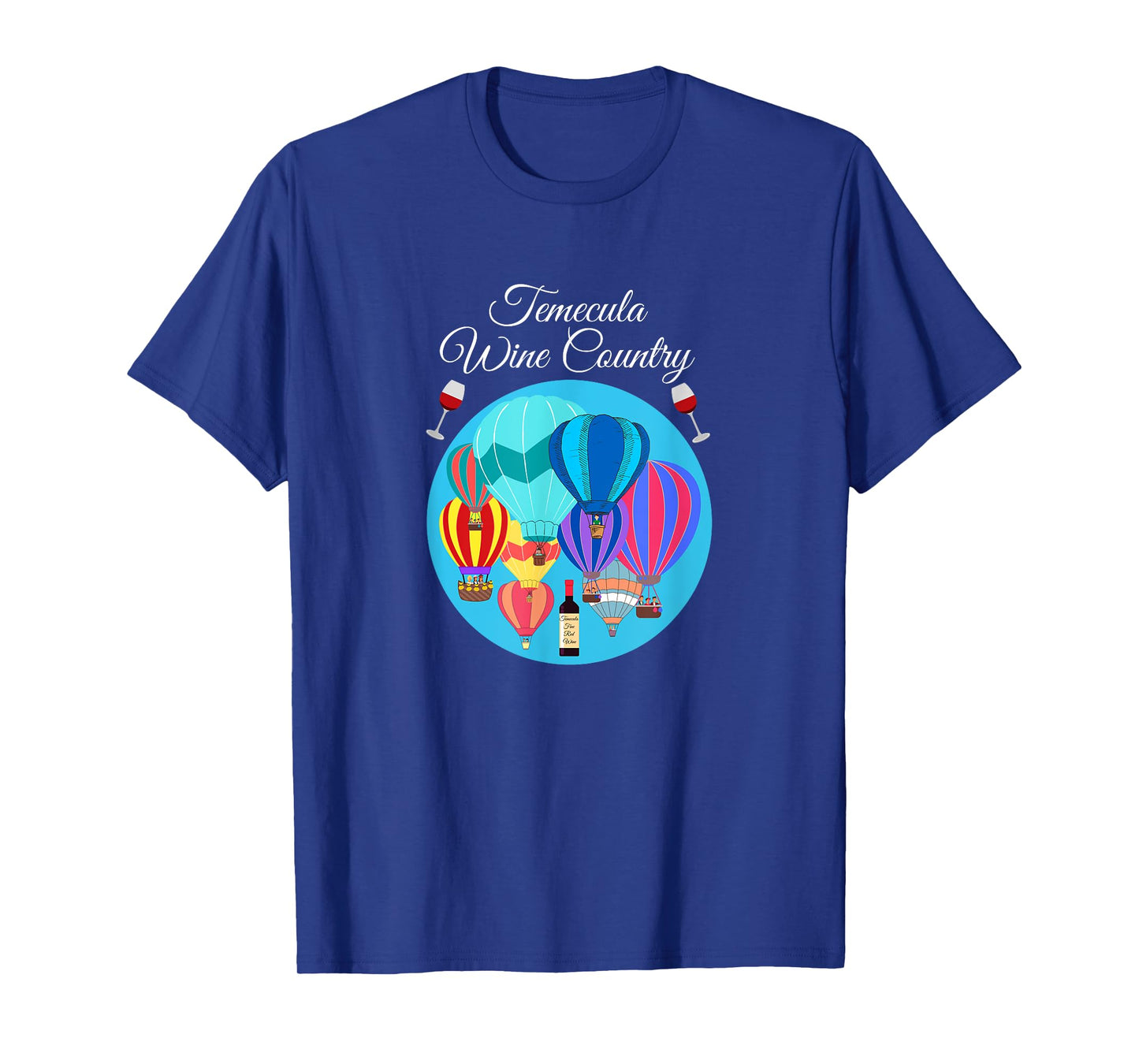 Temecula Wine country hot air balloons cute design Men Women T-Shirt