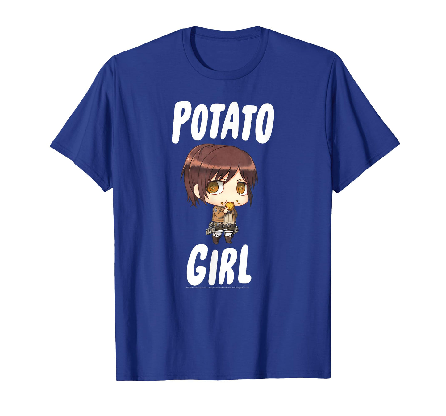 Attack on Titan Potato Girl Chibi AOT Anime T-Shirt