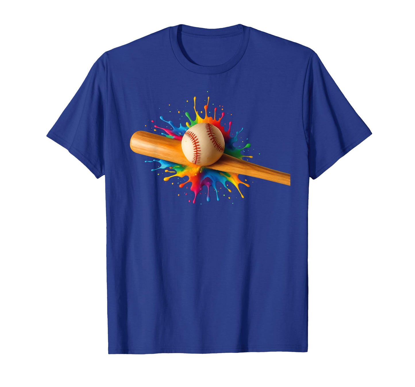 Baseball Bat Hitting Ball Boys Girls Cool Home Run Baseball T-Shirt