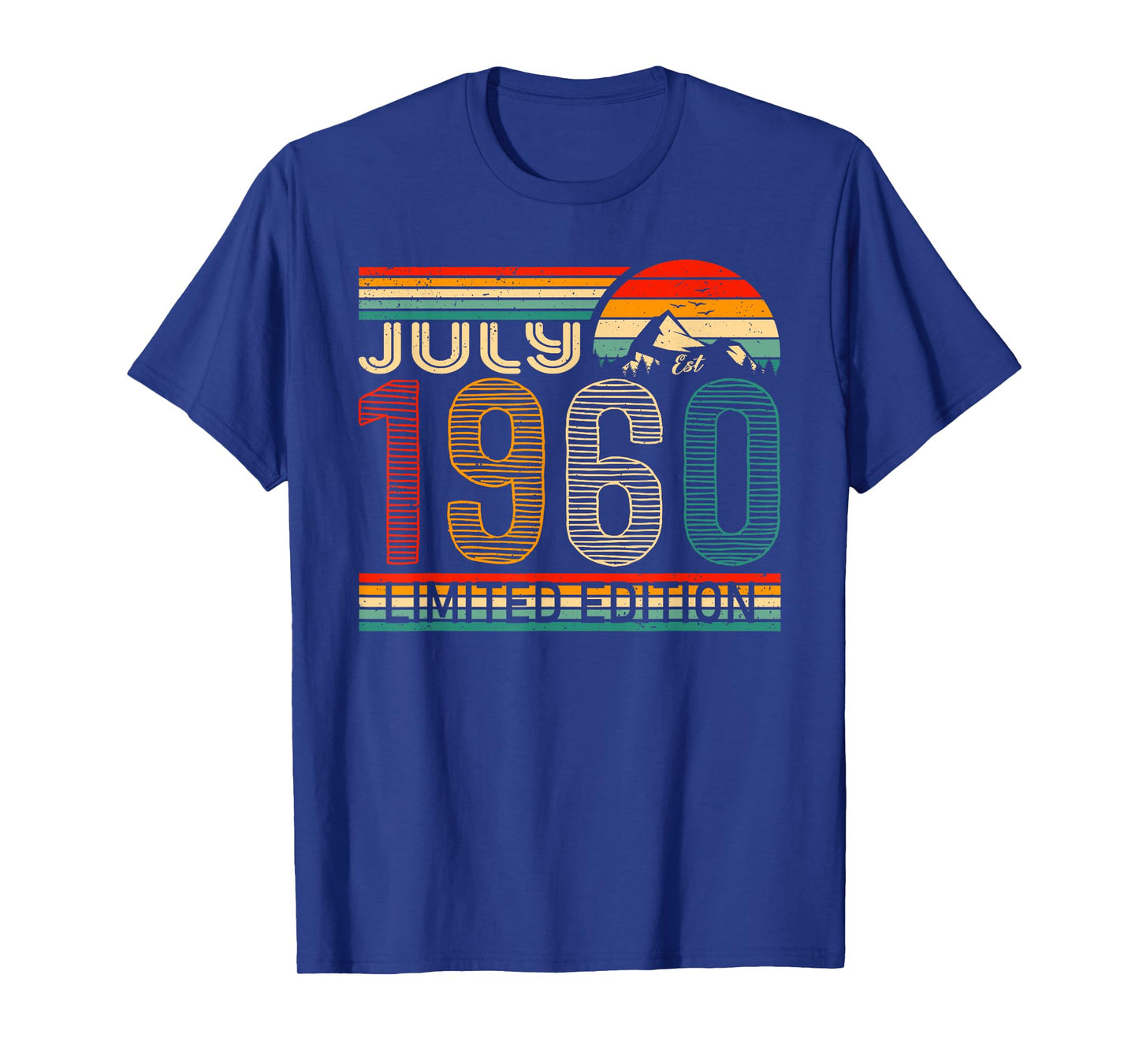 July 1960 Limited Edition Classic 1960 Year Vintage Birthday T-Shirt