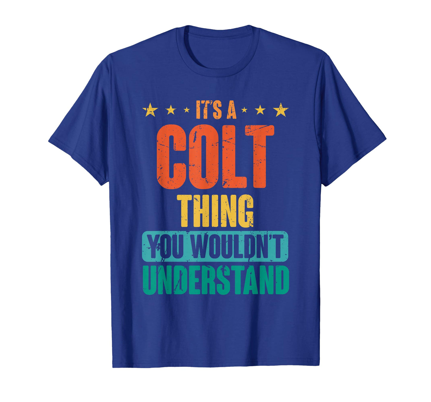 Vintage Colt First Name Retro Personalized Birthday 80's T-Shirt