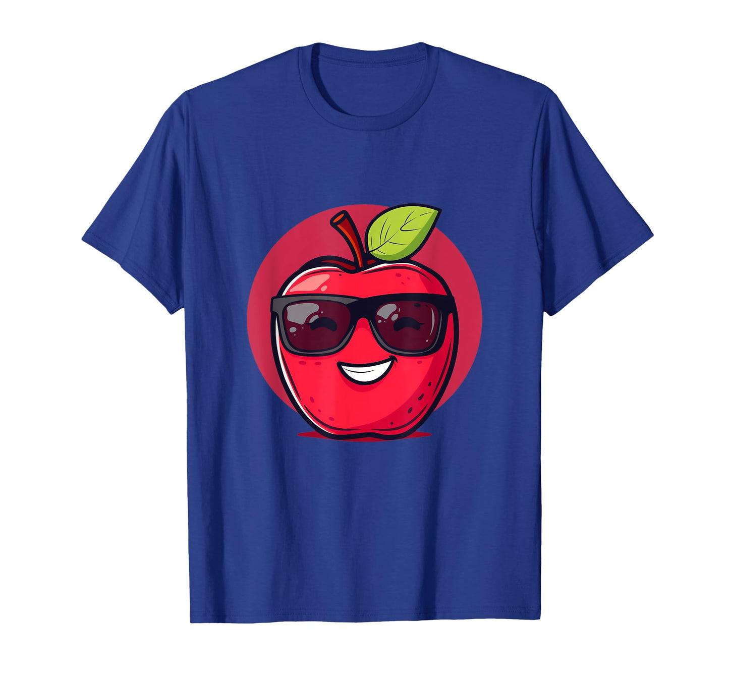 Funny red Apple with Sunglasses for Fruits Lovers T-Shirt