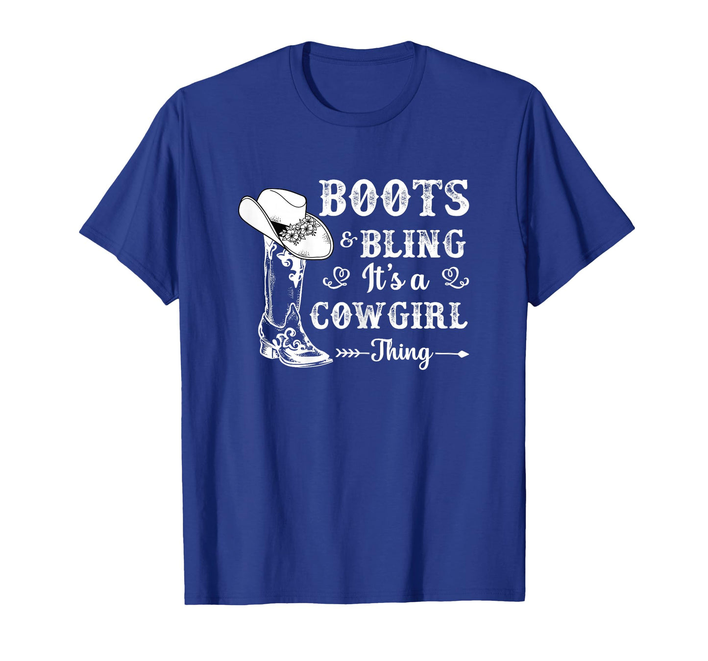 Womens Boots & Bling It's a Cowgirl Thing Western Women T-Shirt