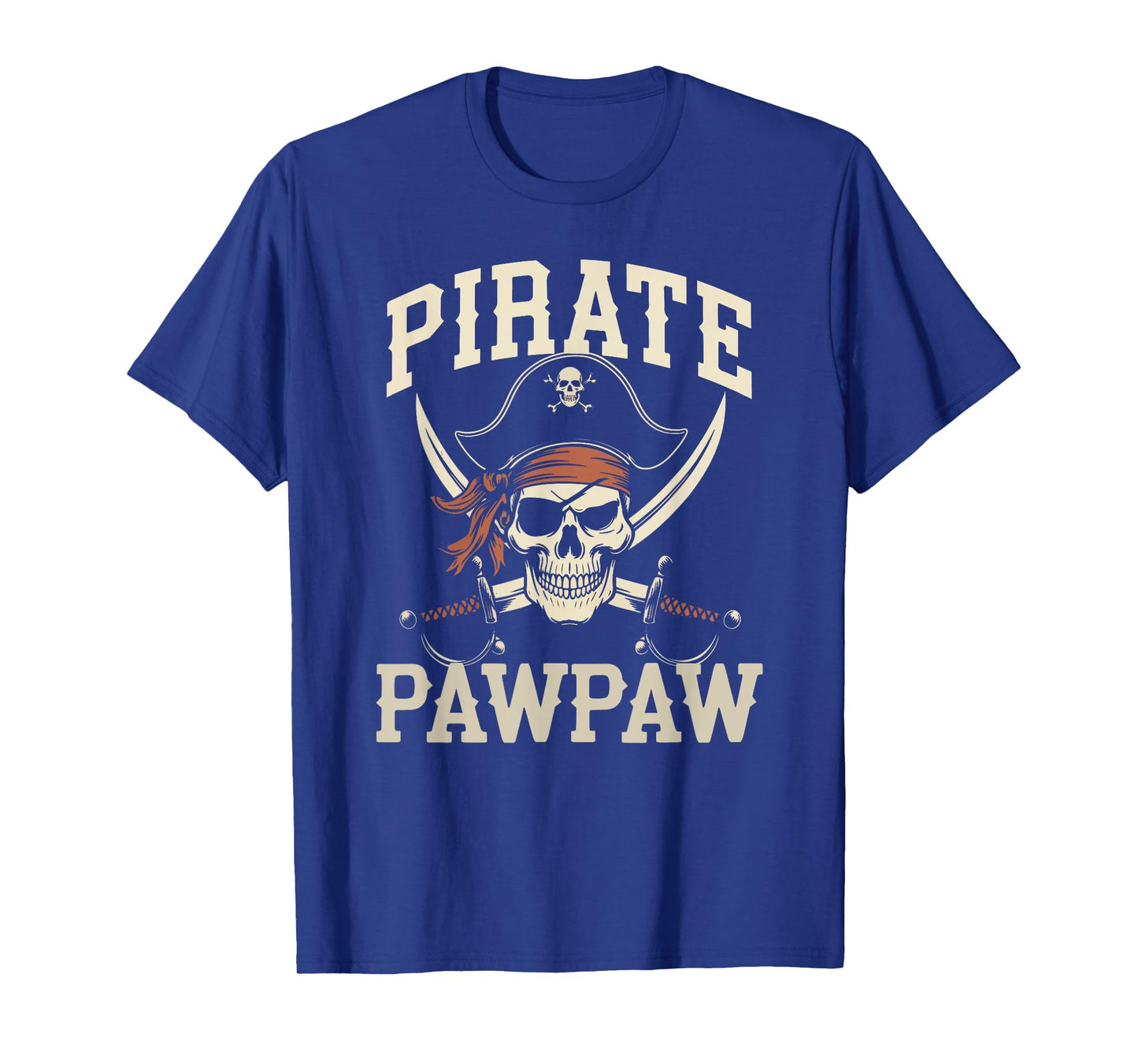 Pirate PawPaw Funny Captain Halloween Costume Paw-Paw T-Shirt