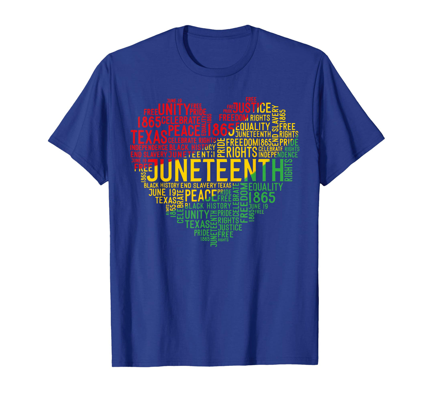 Juneteenth Heart Black History Afro American African Freedom T-Shirt