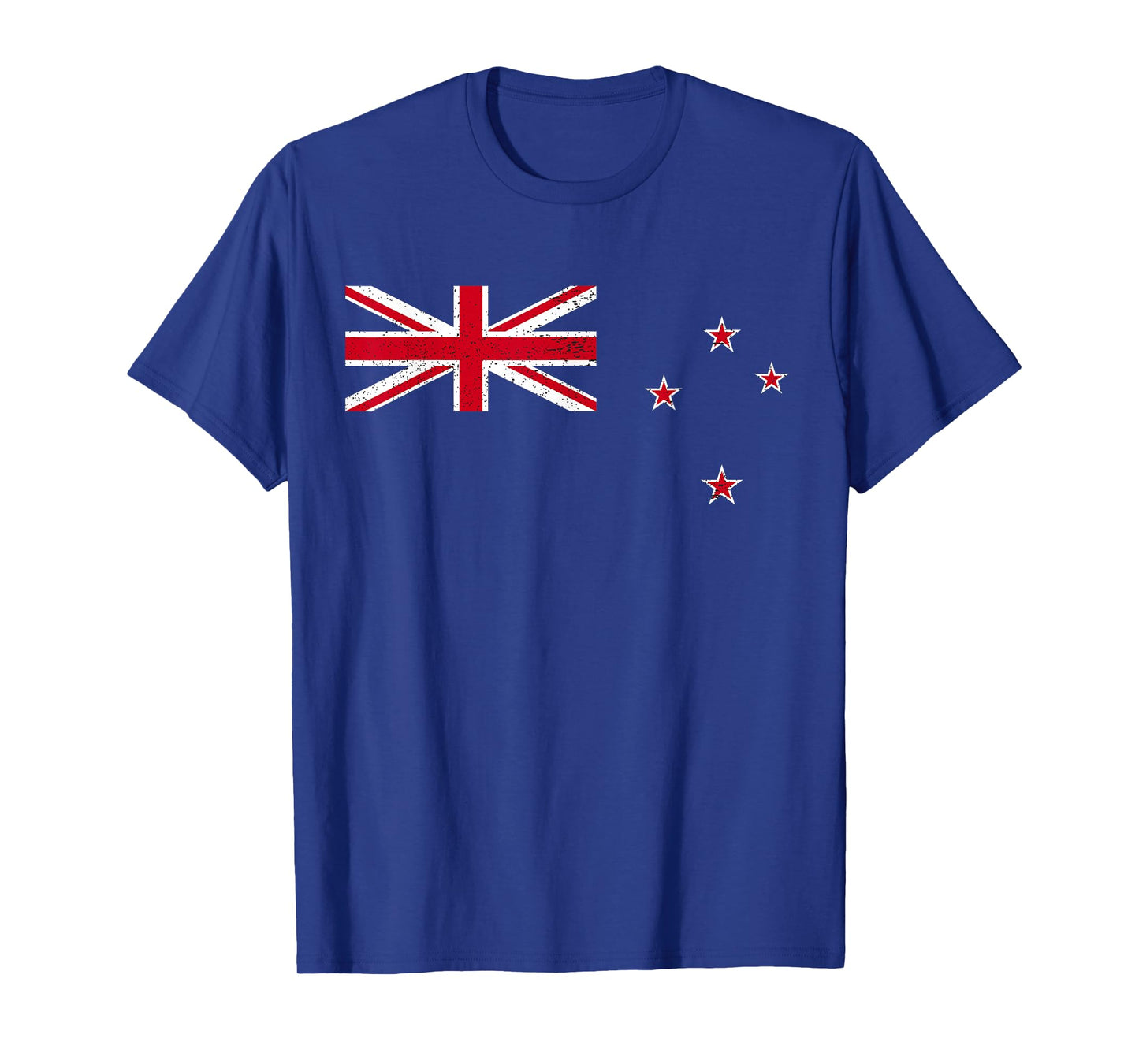 Vintage Retro Distressed New Zealand Union Jack Stars Flag T-Shirt