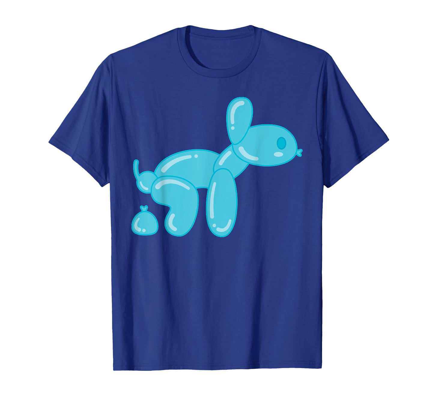 Funny Balloon Dog Animal Poops Men Women T-Shirt