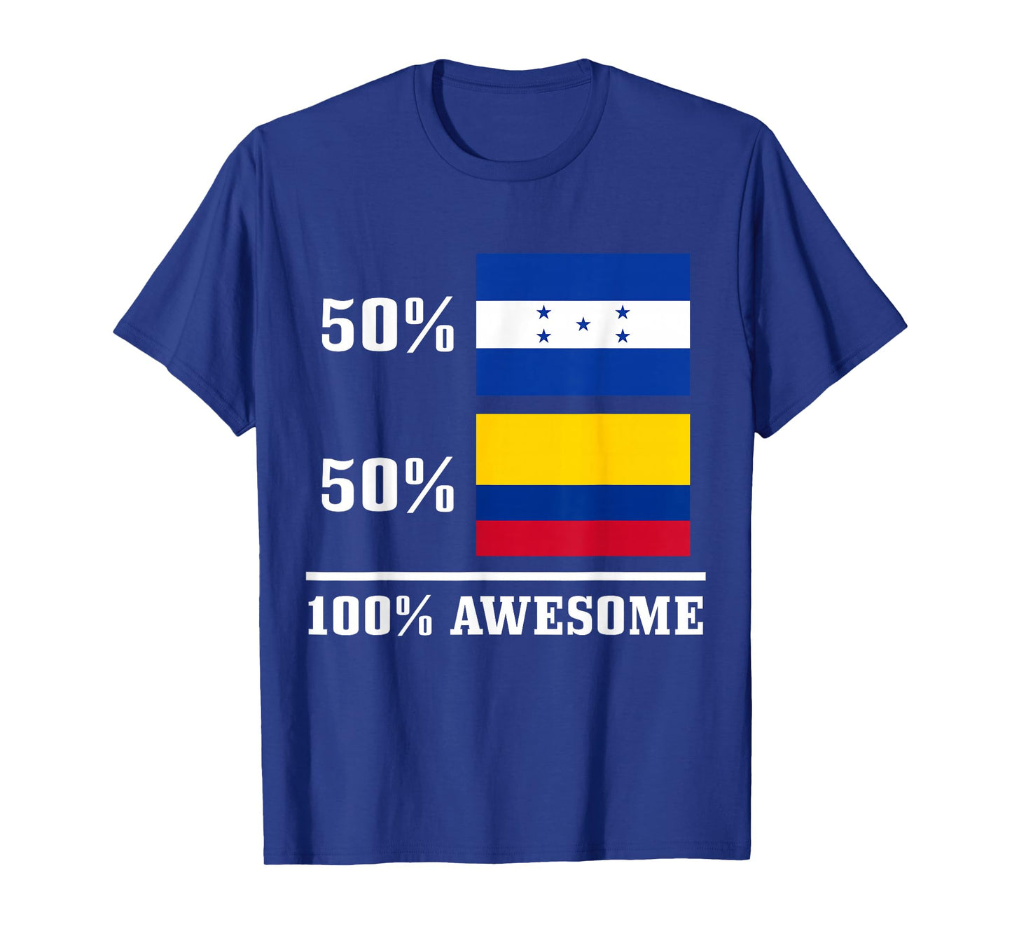 Honduras Colombia Colombian Honduran Flag Pride Heritage T-Shirt