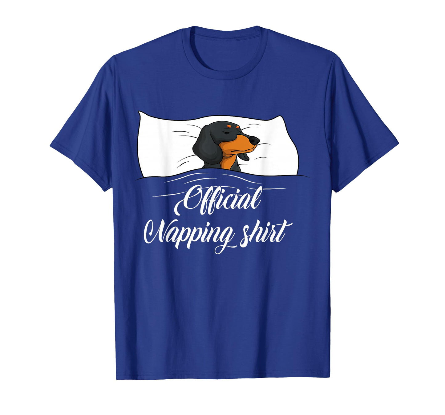 Sleeping Dachshund Pyjamas Dog Lover Gift Official Napping T-Shirt