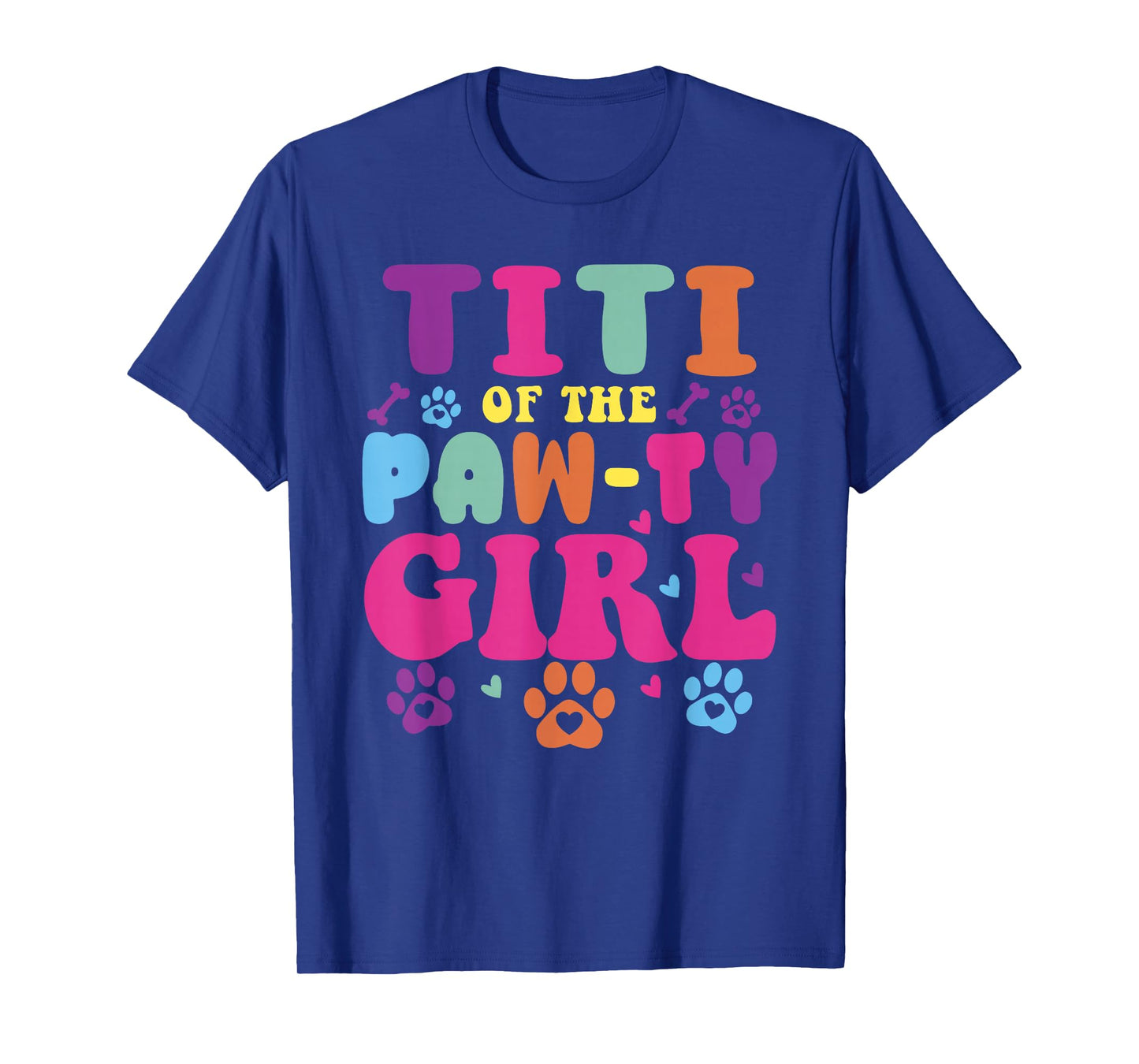Titi of The Paw-Ty Girl Birthday Family Matching Party T-Shirt