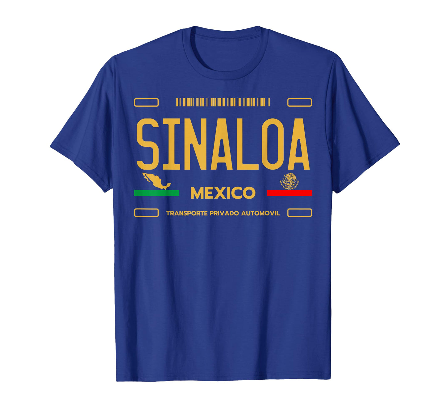 Sinaloa Mexico License Plate Aesthetic Sinaloa T-Shirt
