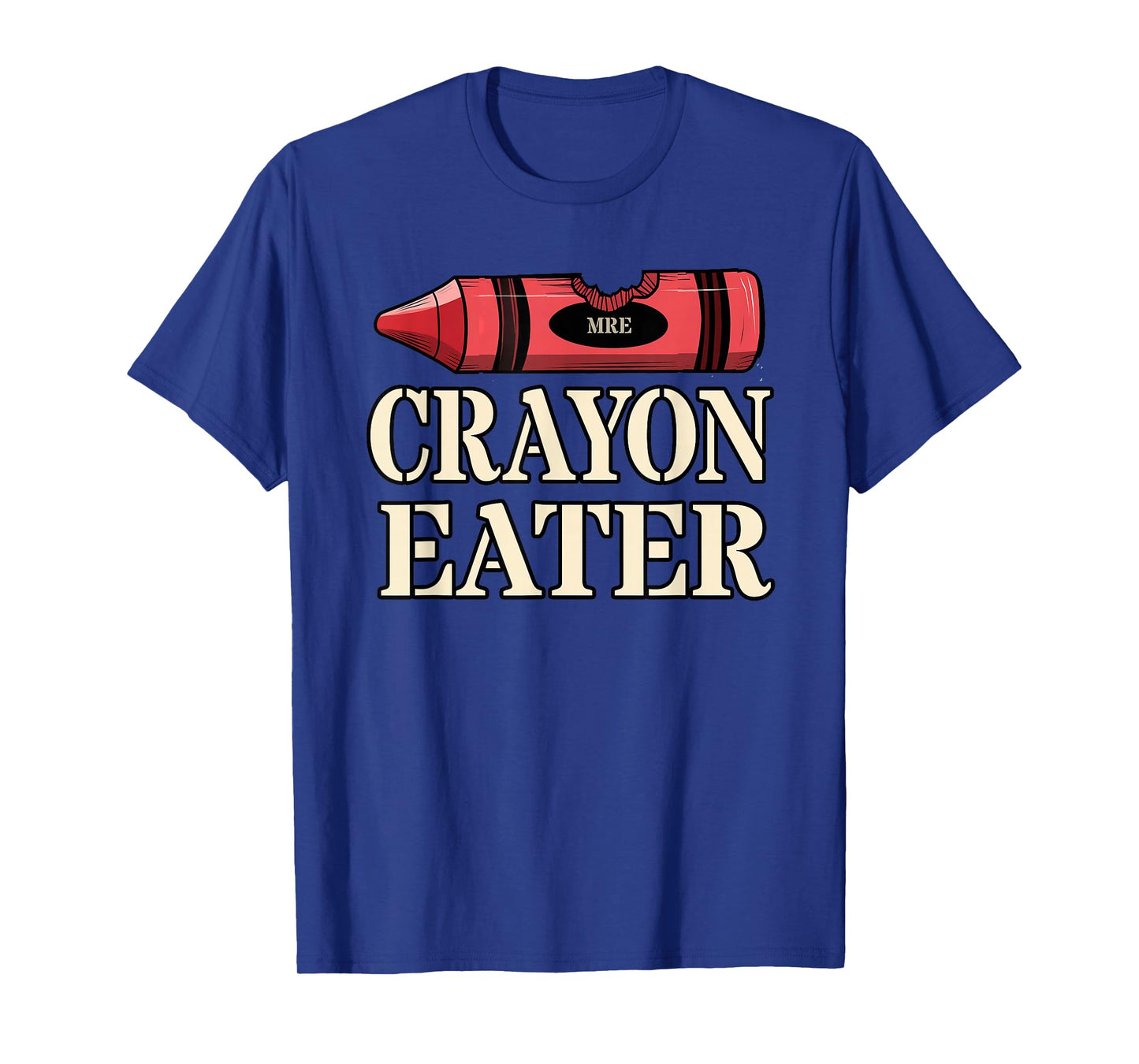 Funny CRAYON EATER Grunt Squad Military Soldier Jarhead Meme T-Shirt