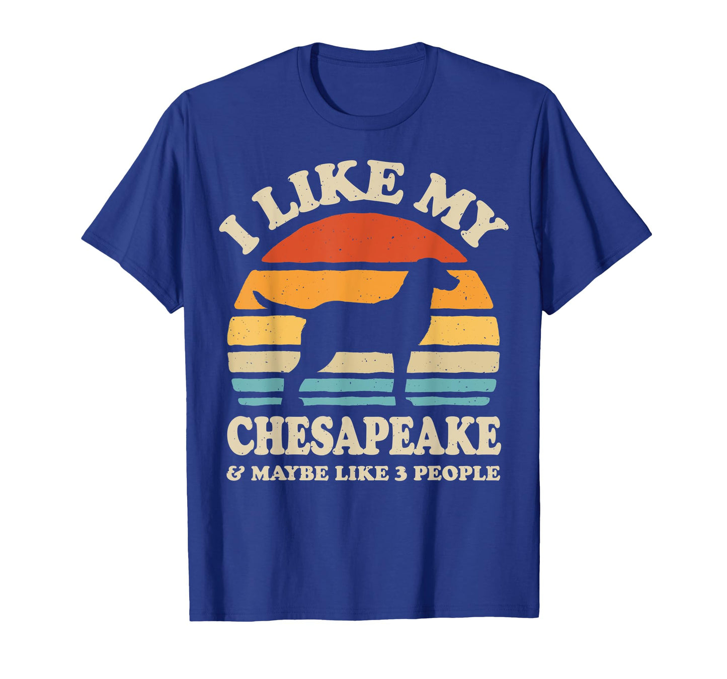 I Like My Chesapeake Bay Retriever Chessie Dog Lover Retro T-Shirt