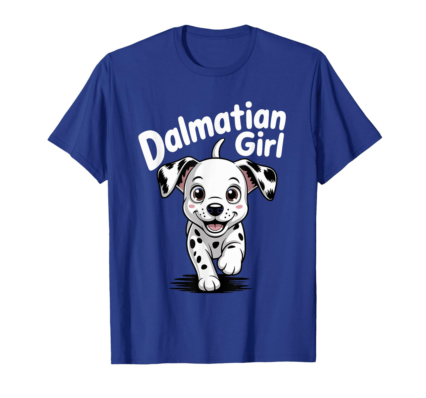 Dalmatian Girl Cute Cartoon for Dog Owners Womens Dalmatian T-Shirt