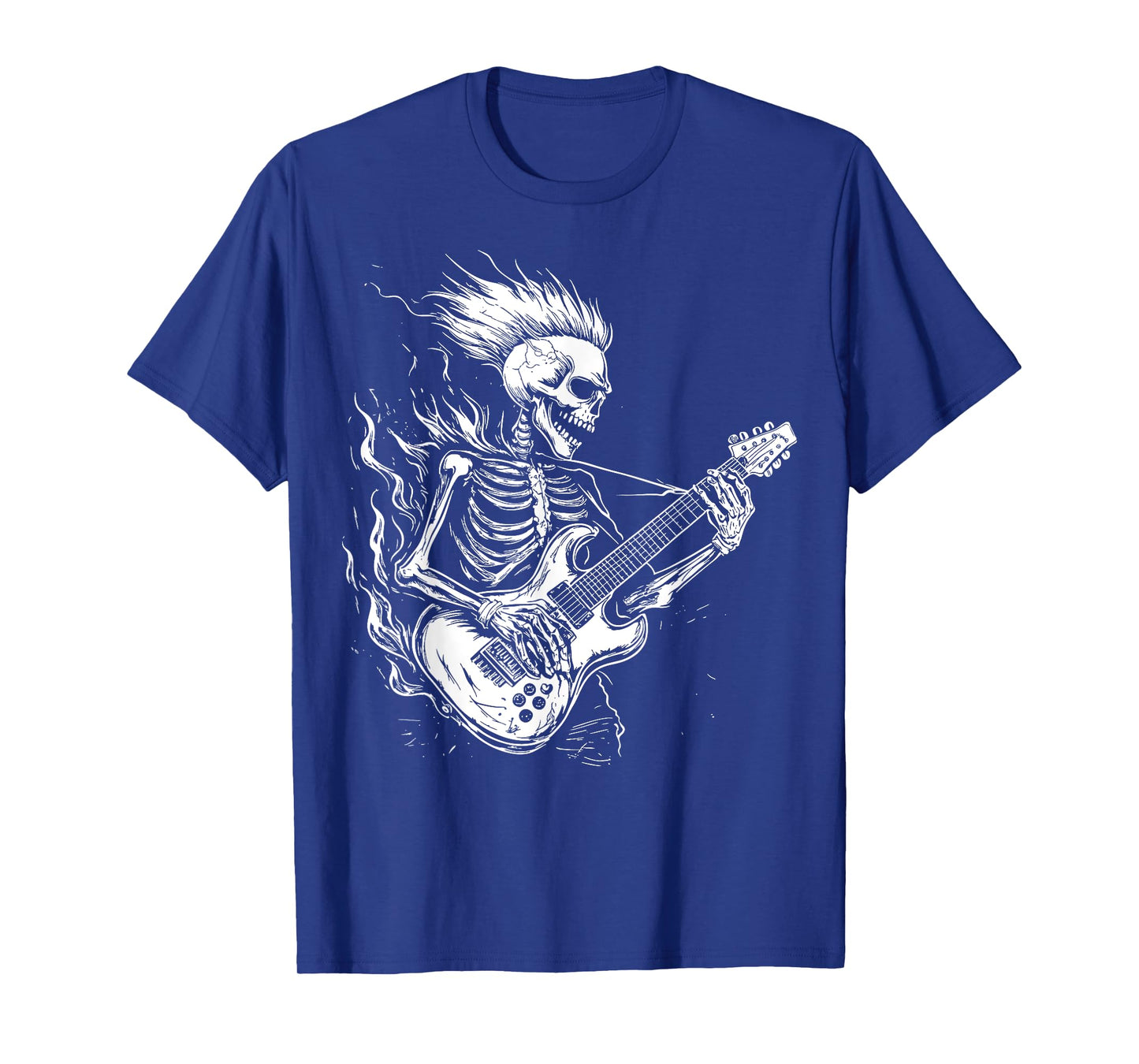 Skeleton Guitar Heavy Metal T-Shirt