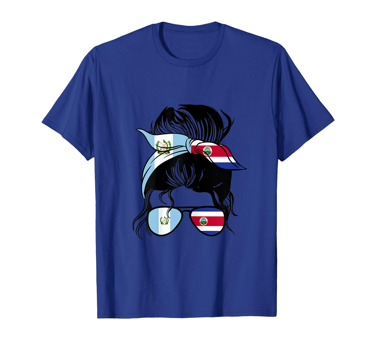 Womens Guatemala and Costa Rica Mix Half Guatemalan Costa Rican T-Shirt