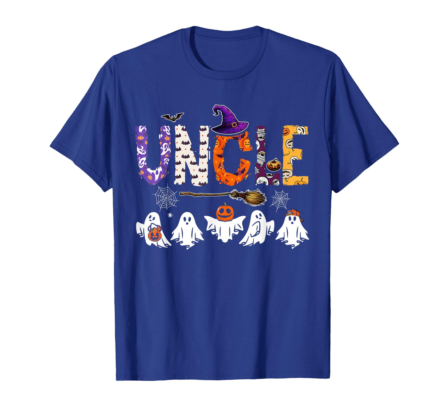 Uncle Halloween Boo Ghost Horror Costume Family Funny Party T-Shirt