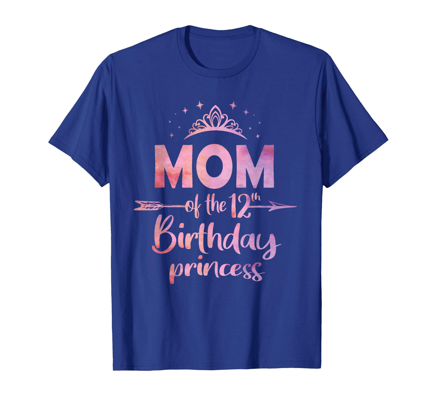 Mom Of The 12th Birthday Princess Girl 12 Years Old B-day T-Shirt