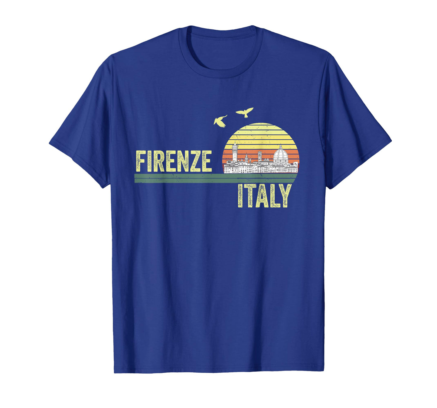 Souvenirs From Italy Firenze Florence Retro Vintage Skyline T-Shirt
