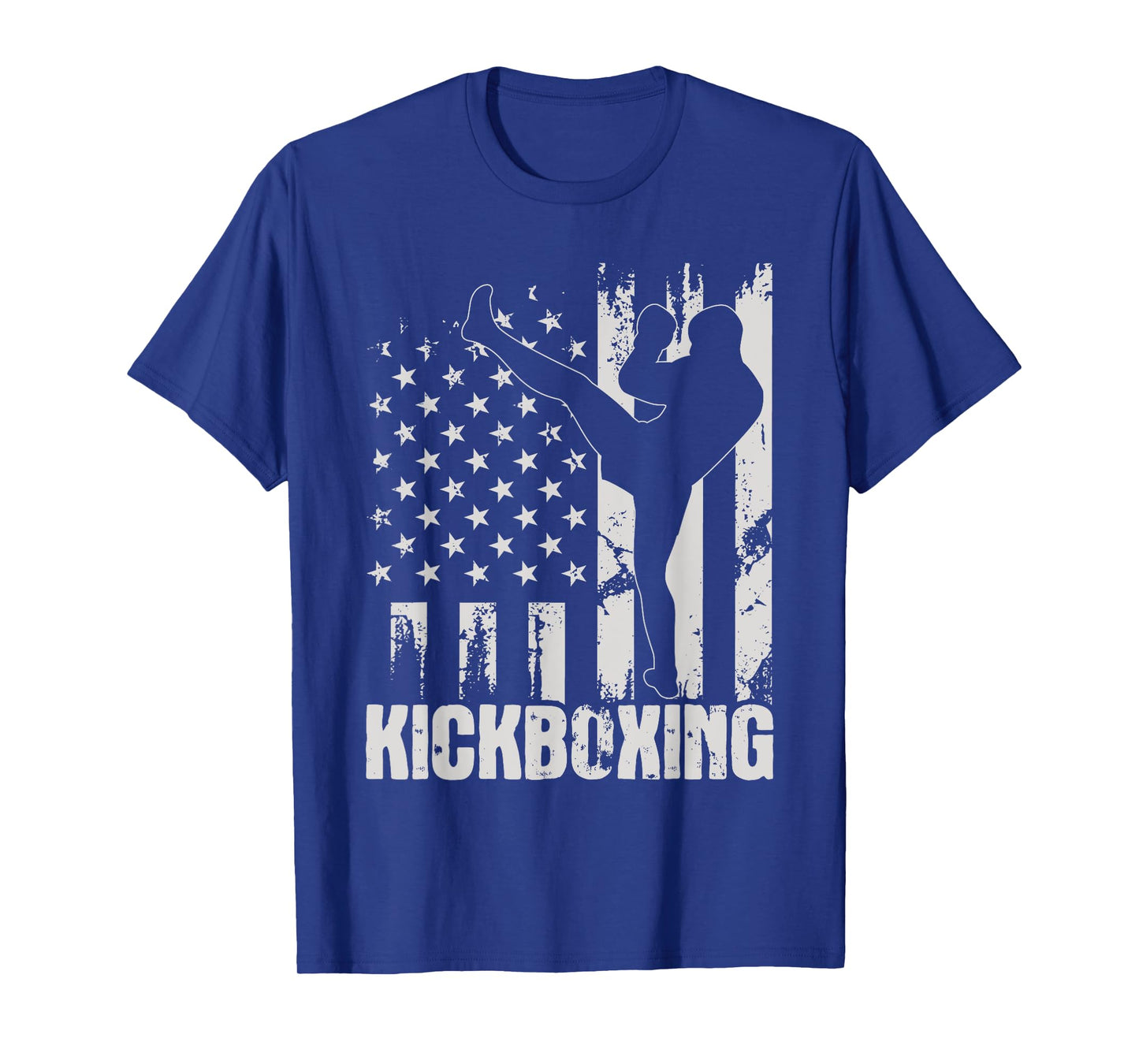 Kickboxing - USA American Flag Kickboxer Combat Self Defense Women Kids Men T-Shirt
