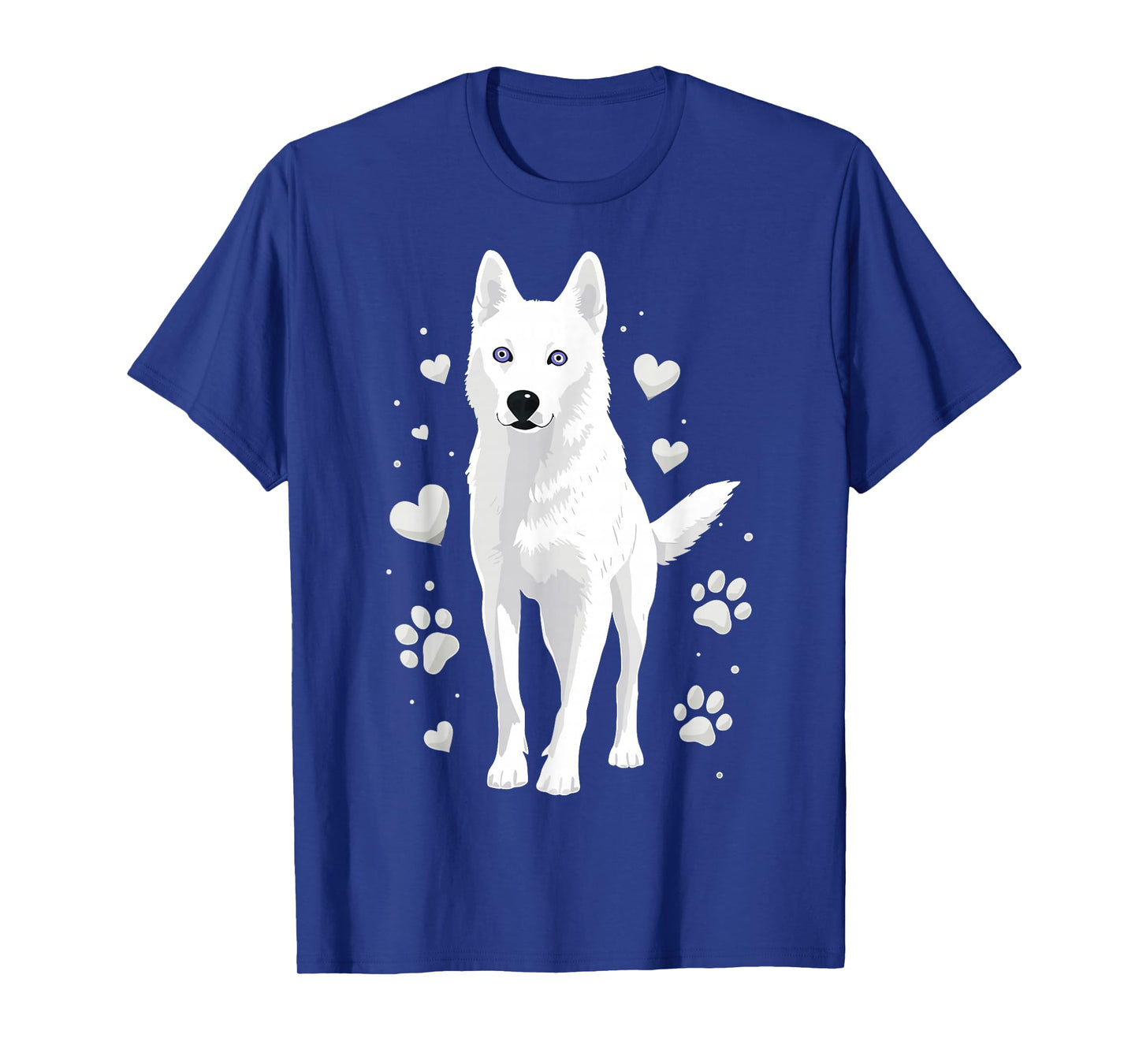 Cute Dog White Siberian Husky T-Shirt