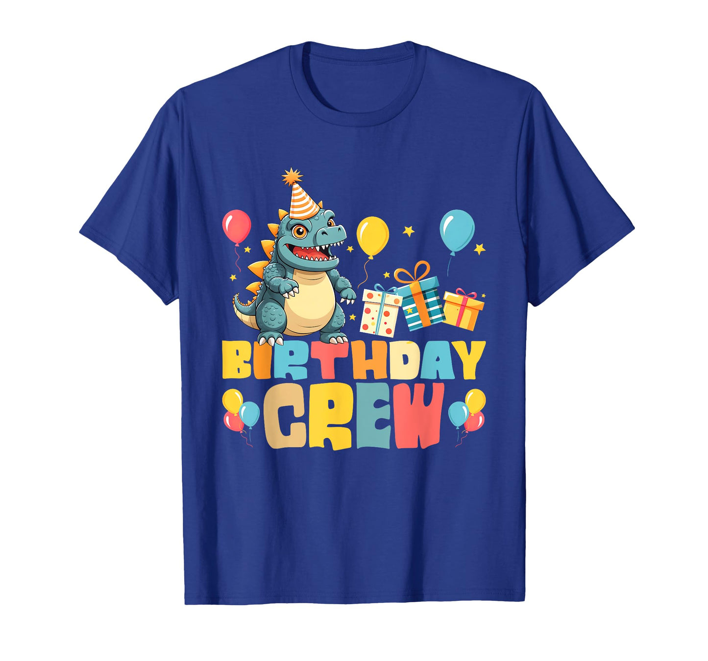Birthday Crew Japanese Monster Kaiju Bday Party Boys Girls T-Shirt