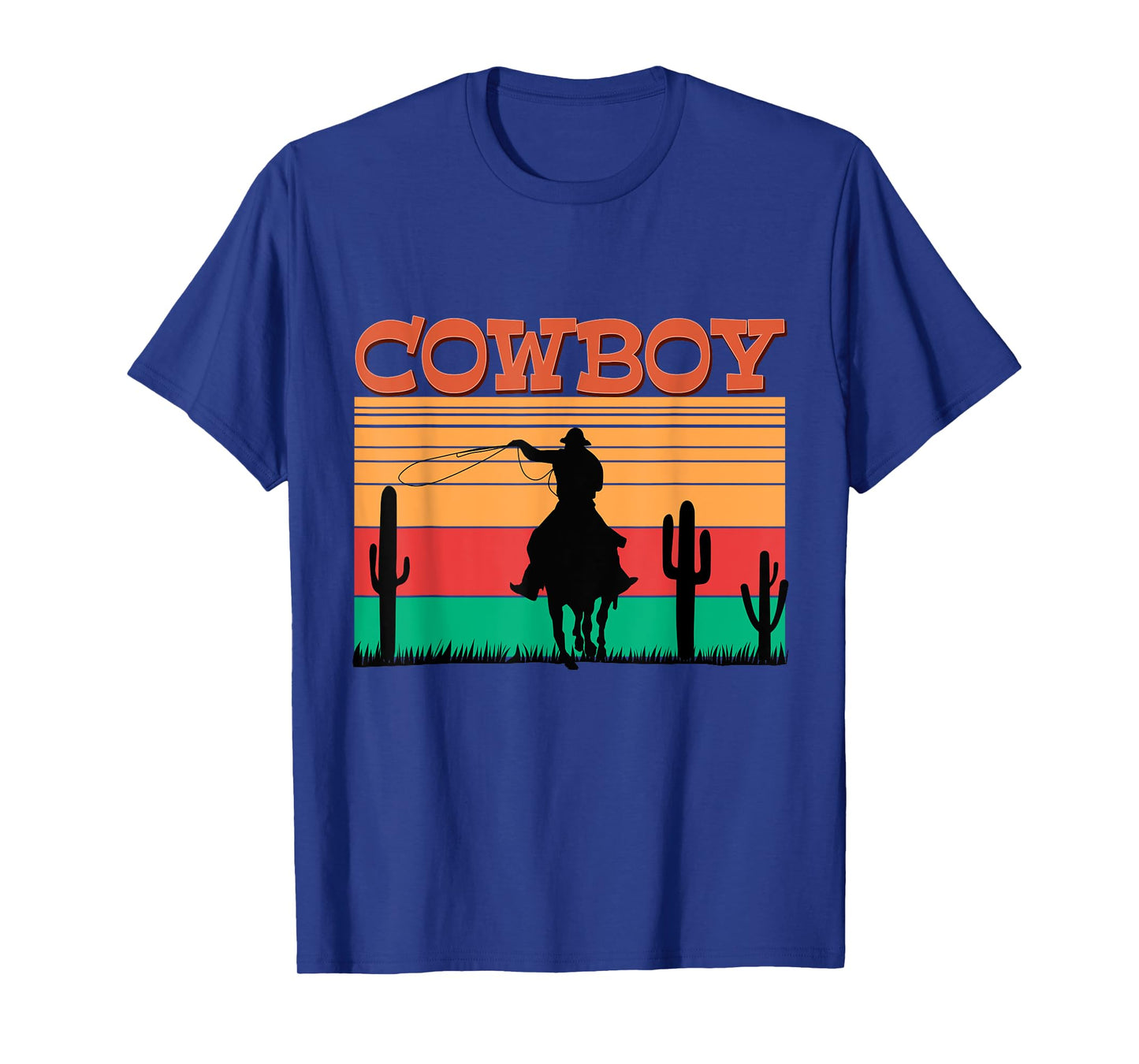 Kids Western Cowboy Rodeo Horse Retro Vintage Roping Cowboy T-Shirt