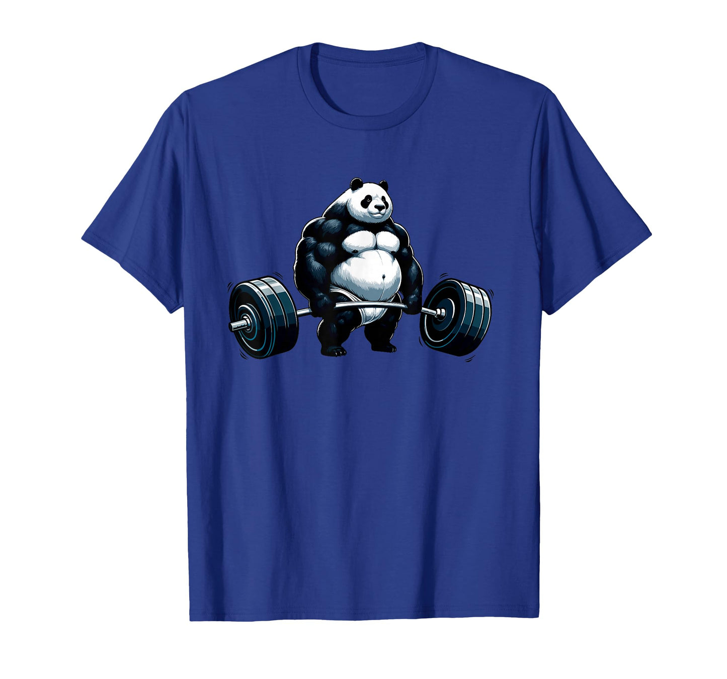 Muscle Gym Panda Bodybuilder Weightlifting Motivational Tee T-Shirt