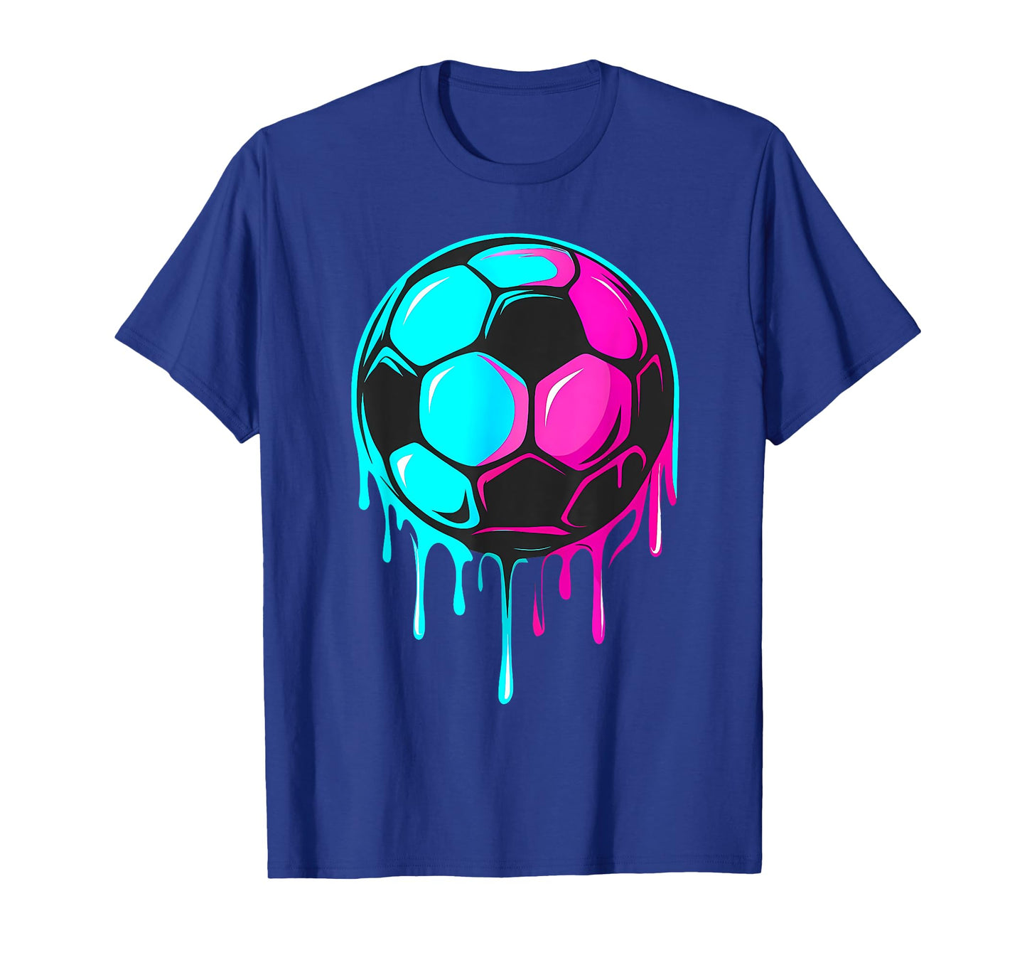 Soccer Colorful Tie Dye Soccer Ball Men Women Kids T-Shirt