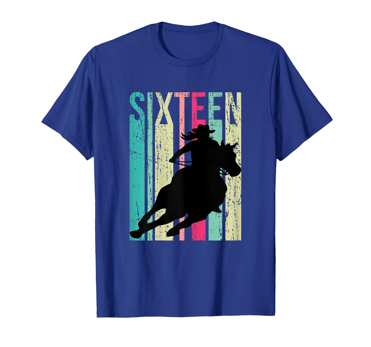 Retro Rodeo 16th Birthday Horse Lover Cowgirl Country 16 T-Shirt