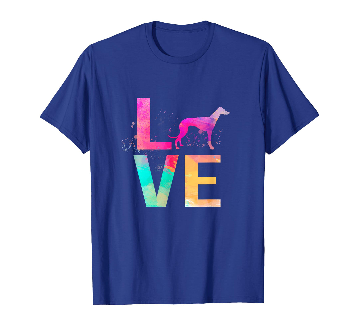 Colorful Whippet Dog Mom Gifts Whippet Men Women Girls Kids T-Shirt