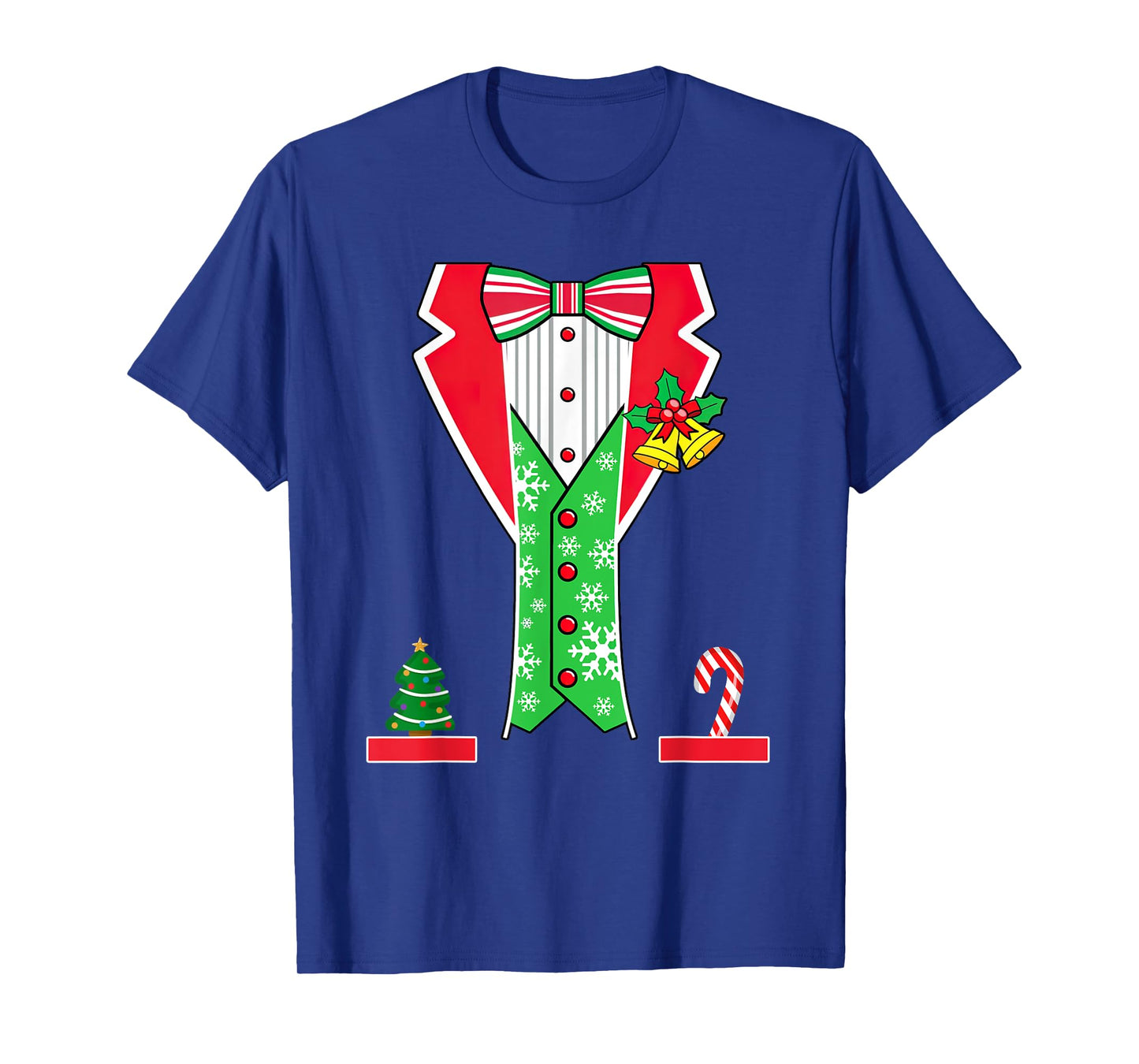 Christmas Tuxedo Costume Funny Xmas Tux Bowtie Men Boys Kids T-Shirt