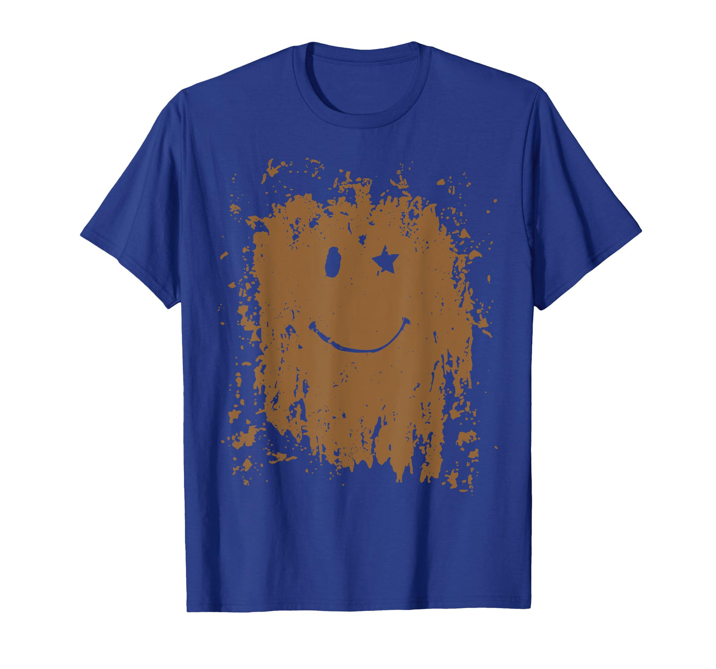 Funny Mud Splatter Face Cool Marathon and Mud Run T-Shirt